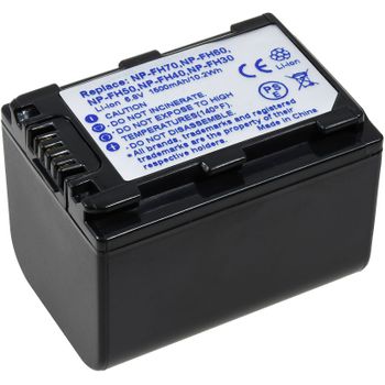 Batería Para Sony Modelo Np-fh60, 6,8v, 1500mah/10,2wh, Li-ion, Recargable