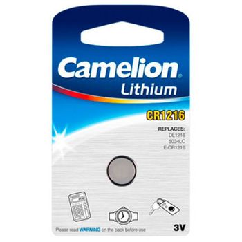 Pila De Botón De Litio Camelion Cr1216 1er Blister, 3,0v, Lithium