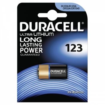 Pila Fotgráfica Duracell M3 Cr123a 1er Blister, 3v, Lithium