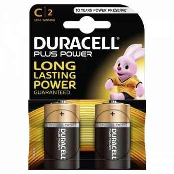 Pila Duracell Plus Baby C 2er Blister, 1,5v, Alkaline