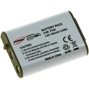 Batería Para Panasonic Kx-tcd7680, 3,6v, 700mah/2,5wh, Nimh