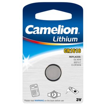 Pila De Botón De Litio Camelion Cr1616 1er Blister, 3,0v, Lithium