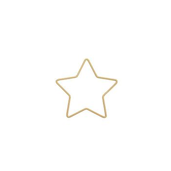 Estrella Metálica Dorada 11 X 10,5 Cm