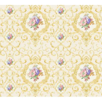 Papel Pintado A.s. Création Barroco Oro - As-343912 - 53 Cm X 10,05 M