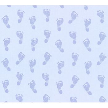 Papel Pintado A.s. Création  Azul Y Metálico - As-358633 - 53 Cm X 10,05 M