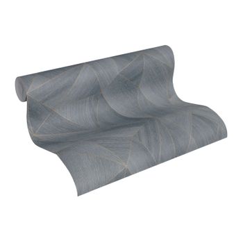 Papel Pintado A.s. Création Geométrico Gris Y Negro - As-361551 - 53 Cm X 10,05 M