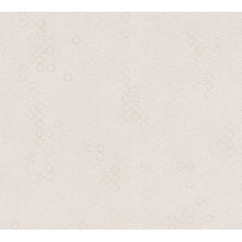 A.s. Création Papel Pintado Puntos Lunares Polka Dots Beige - 53 Cm X 10,05 M