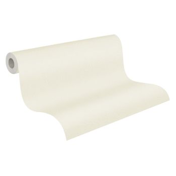 A.s. Création Papel Pintado Liso Blanco - 53 Cm X 10,05 M - As-379764