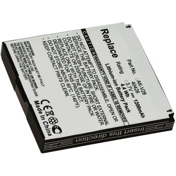 Batería Para Emporia Modelo 40426, 3,7v, 1200mah/4,4wh, Li-ion, Recargable