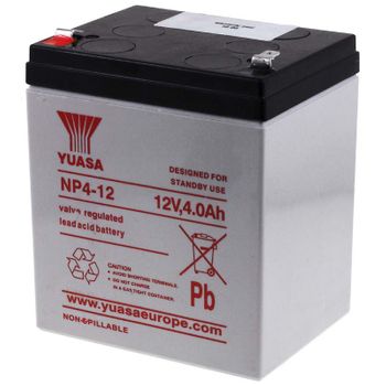 Yuasa Batería De Plomo-sellada Np4-12, 12v, 4000mah/48wh, Lead-acid, Recargable