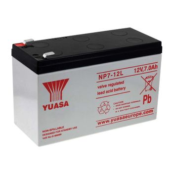 Yuasa Batería De Plomo-sellada Np7-12l Vds, 12v, 7000mah/84wh, Lead-acid, Recargable