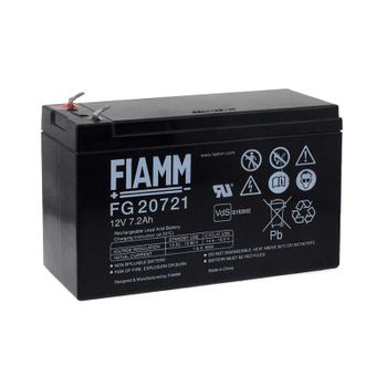 Fiamm Batería De Plomo-sellada Fg20721 Vds, 12v, 7200mah/86,4wh, Lead-acid, Recargable