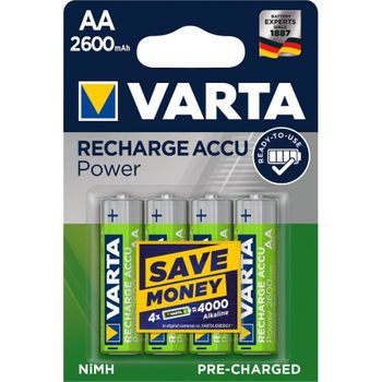 Varta Pack 2 Pilas Recargables 3000mAh 1.2V HR20