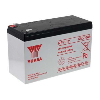 Yuasa Recambio De Batería Para Sistemas Solares Montacargas Alumbrado De Emergencia Alarmas 12v 7ah, 12v, 7000mah/84wh, Lead-acid, Recargable