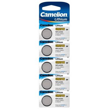 Pila De Botón De Litio Camelion Cr2016 Blister 5uds., 3v, Lithium