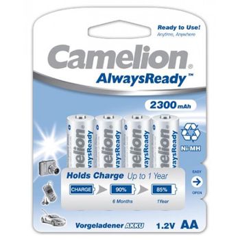 Camelion Hr6 Mignon Aa Alwaysready Blister 4uds. 2300mah, 1,2v, 2300mah, Nimh