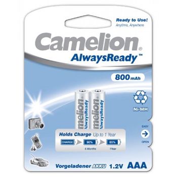 Camelion Hr03 Micro Aaa Alwaysready Blister 2uds. 800mah, 1,2v, 800mah, Nimh