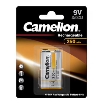 Camelion 9v-block Hr6f22 250mah Blister 1ud., 8,4v & 9v, 250mah, Nimh