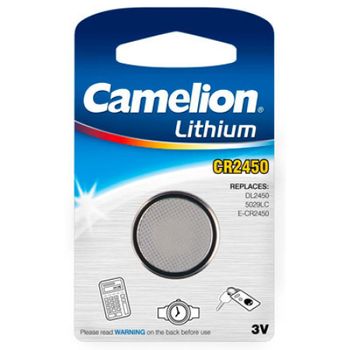 Pila De Botón De Litio Camelion Cr2450 Blister 1ud., 3,0v, Lithium