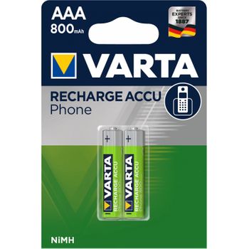 Varta Phone Power T398 Micro Aaa 800mah Blister 2uds., 1,2v, 800mah, Nimh