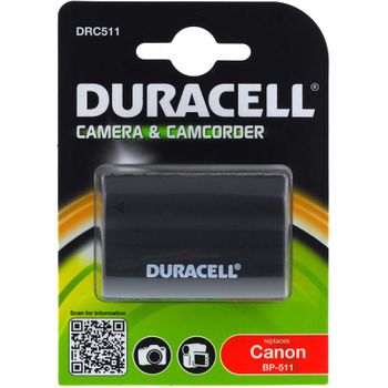 Duracell Batería Para Canon Videocámara Eos 5d, 7,4v, 1600mah/11,8wh, Li-ion, Recargable