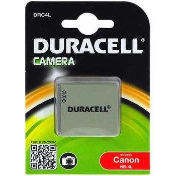 Duracell Batería Para Canon Modelo Nb-4l, 3,7v, 720mah/2,7wh, Li-ion, Recargable