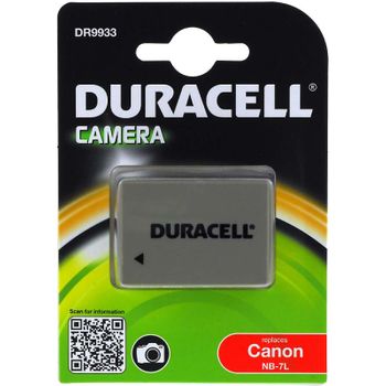 Duracell Batería Para Canon Modelo Nb-7l, 7,4v, 1000mah/7,4wh, Li-ion, Recargable