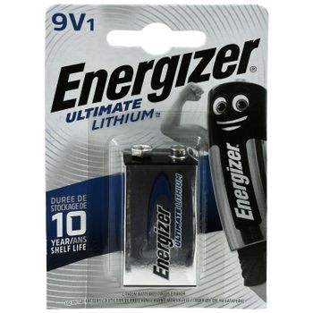 Energizer Ultimate Pila De Litio 4022  9v-block Blister, 9v, Lithium