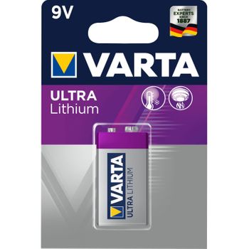 Varta Professional Lithium 9v-block, 9v, 1200mah, Lithium