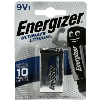 Energizer Ultimate Pila De Litio U9vl-j 9v-block Blister, 9v, Lithium