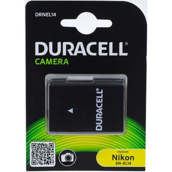 Duracell Batería Para Nikon D3100 Dslr 1100mah, 7,4v, 1100mah/8,1wh, Li-ion, Recargable