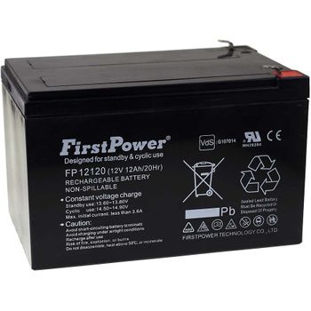 Firstpower Batería De Gel Para Sillas De Ruedas Scooter Eléctrico Vehículos Eléctricos 12ah 12v Vds, 12v, 12ah/144wh, Lead-acid, Recargable