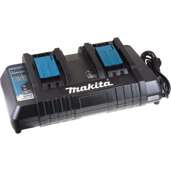 Cargador Doble Makita Modelo Dc18rd Para Baterías De Tipo Block 9,6v-14,4v Nimh / 14,4v-18v Li-ion Original, 9,6v-18v