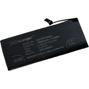 Batería Compatible Con Iphone 7, 3,8v, 1960mah/7,5wh, Li-polymer, Recargable