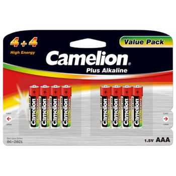 Pila Camelion Micro Lr03 Aaa Plus Alcalina (4+4) 8er Blister