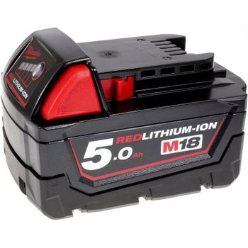 Batería Para Amoladora Angular Milwaukee M18 Cag125x Original, 18v, 5000mah/90wh, Li-ion, Recargable