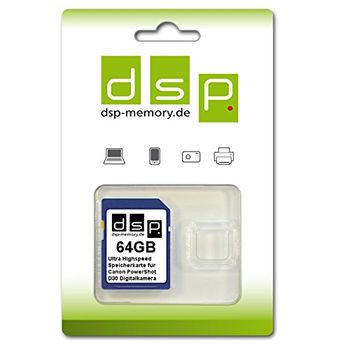 Dsp Memory Z De 4051557428812 64 gb Ultra Tarjeta De Memoria De Alta Velocidad Para Canon Powershot D30 digital Cámara