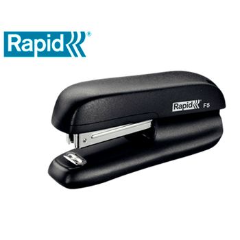 Grapadora Rapid F5 Mini Plastico Capacidad De Grapado 10 Hojas Usa Grapas N 10 Color Negro