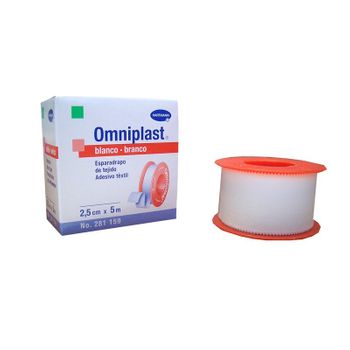 Esparadrapo Blanco, 5mx2,5cm, Omniplast