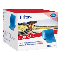 Tiritas Quick Aid 6 Cmx2 M Blue