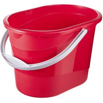 Cubo De Fregona Con Asa Plástico Keeeper Thies 37x26,5x25cm 13l Rojo