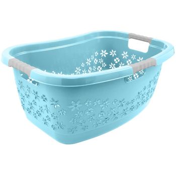 Cesta Para La Colada Plástico Keeeper Lasse 65 X 45 X 28,5 Cm 50l Azul