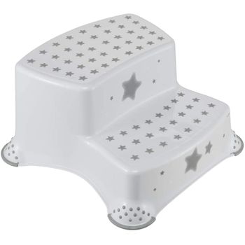 Taburete/alzador 2 Niveles Plástico Keeeper Star 40x37x21cm 3 A 14a Blanco