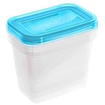 Luminarc Pure Box Active Recipiente Redondo Hermético Vidrio 12x5cm - 42cl  Bicolor