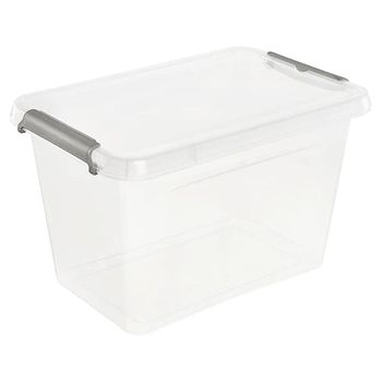 Caja De Almacenamiento Keeeper Lara, 6,5l, Tapa Con Clip Para Cerrar