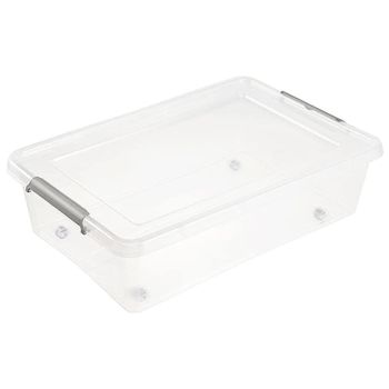 Caja De Almacenamiento Keeeper Clipbox Lars, 29 L, 58 X 39 X 16, Con Ruedas