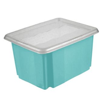 Caja De Almacenaje Keeeper Emil&emilia 15 L 38x28,5x20,5 Cm Turquesa