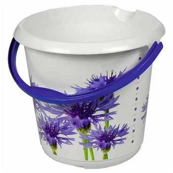 Cubo De Decoración De Polipropileno Keeeper "cornflowers" 10l Ø30x28cm