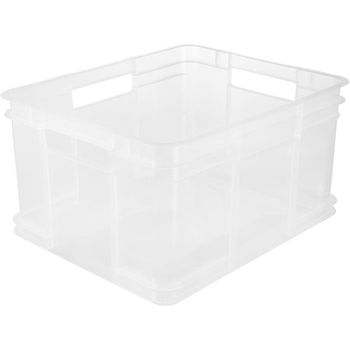 Caja Almacenaje Robusca Plástico Keeeper Bruno 43x35x24cm 28l Transp.