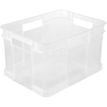 Caja Almacenaje Robusca Plástico Keeeper Bruno 35x27x22cm 20l Transp.